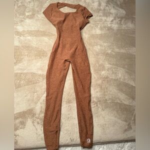 Bombshell Sportswear Rust Brown Jumpsuit